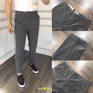 Quần âu lỡ xám đậm