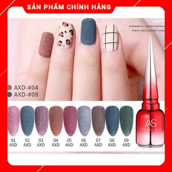 ( giá sỉ ) Sơn Gel AS chai đỏ mẫu mới. Mã AXD ( Cam Kết Chính Hãng _ lựa màu tự do hơn 2000 màu) ( Rẻ vô địch )