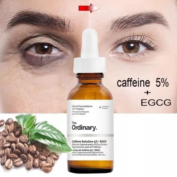 Serum The Ordinary Caffeine Solutions 5% + EGCG 30ml dưỡng mờ thâm mắt