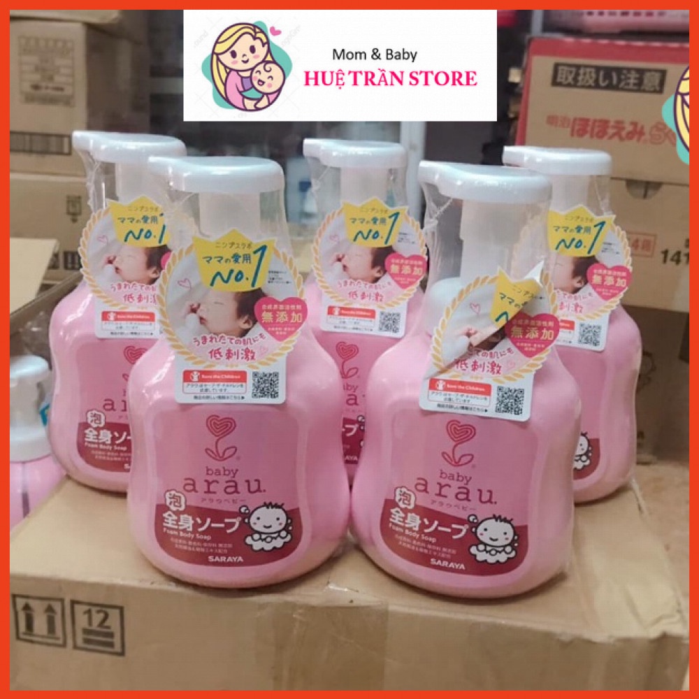 Sữa tắm gội thảo mộc Arau Baby nội địa Nhật - Chai 450ml/ túi 400ml