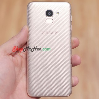 Bộ 3 Skin Dán Mặt Lưng Vân 3D Samsung J6 2018