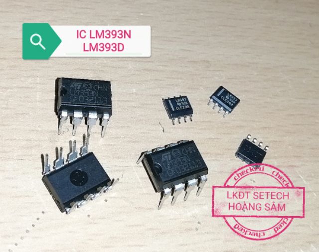 LM393 IC tương tự so sánh chân cắm, chân dán