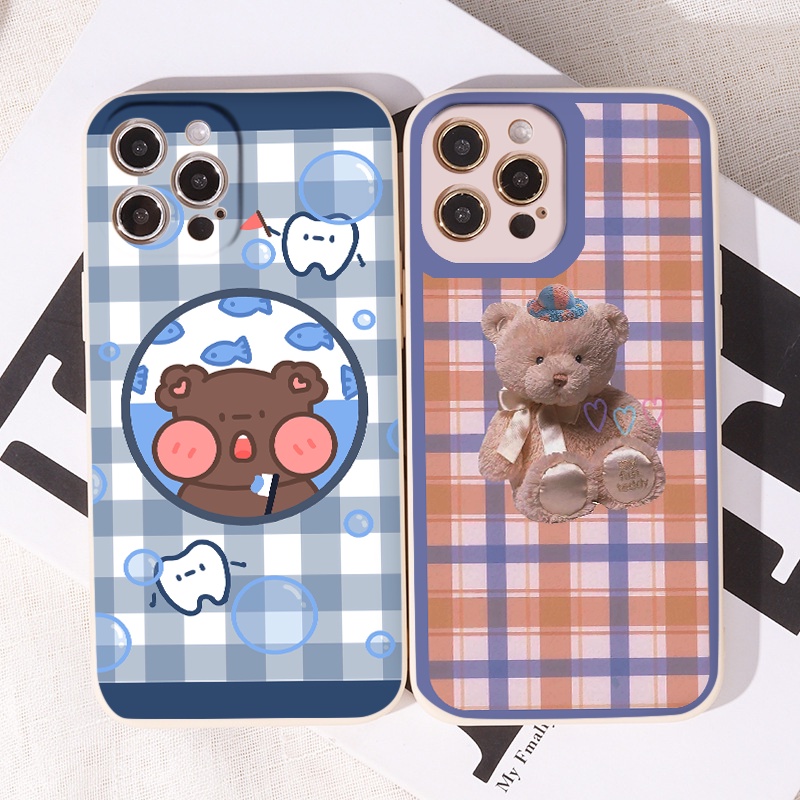 [HOT TREND] Ốp Lưng IPhone 11-11 Pro-11 Pro Max Caro gấu bear ốp iphone Cạnh Vuông 7plus/8plus/x/xs/xsmax/12/13/pro/max