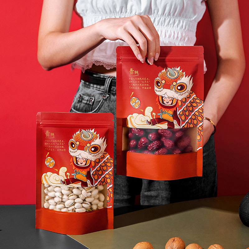 Túi zip đựng bánh quy cho năm mới 2022 chất lượng cao