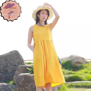 Đầm sát nách dáng suông rộng