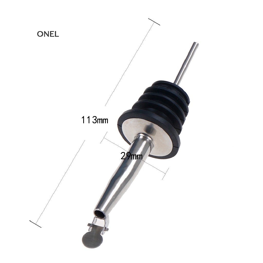 On Liquor Pourer Flow Wine Bottle Pour Spout Stopper Stainless Steel Cap mx