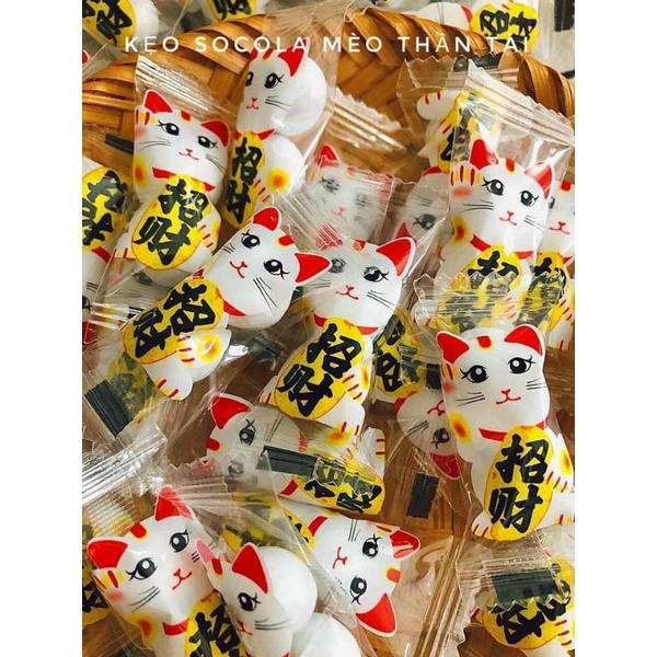 100gr kẹo socola mèo thần tài may mắn