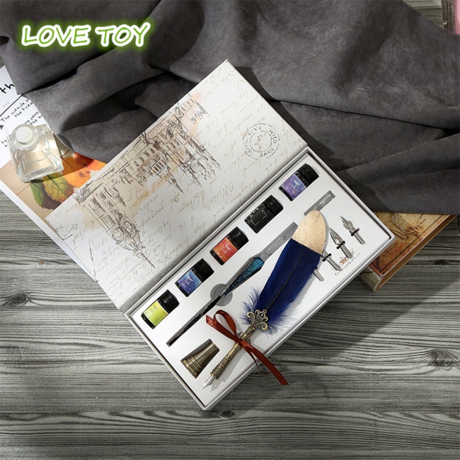 Set Bút Chấm Lông Vũ Thủy Tinh Pha Lê Nkodok