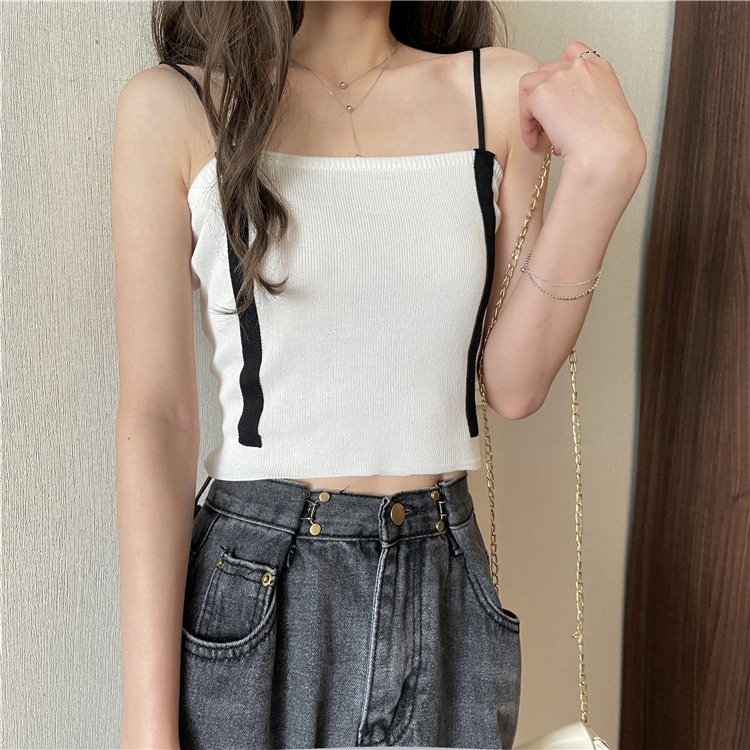 【ZHELIHANGFEI】 / Áo Yếm Không Tay Hở Lưng Xinh Xắn