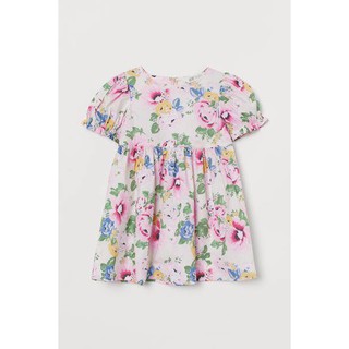 Váy hoa bé lớn cotton Hm US