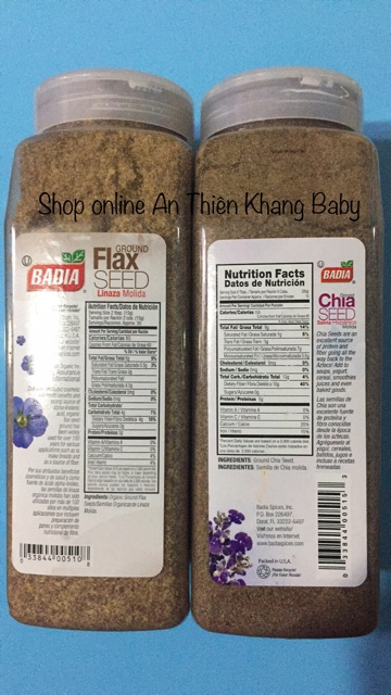 Hạt Chia organic xay nhuyễn dạng bột của Mỹ