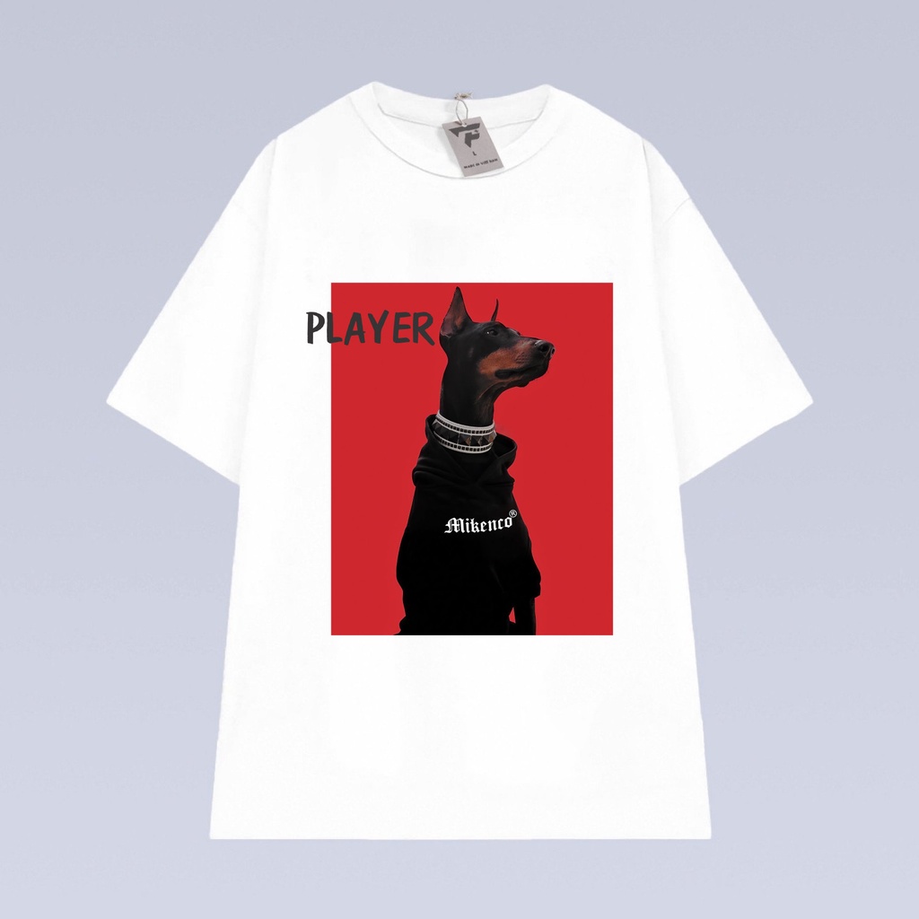 Áo Thun Cún Miken PLayer ❤ Áo Phông Cotton Dáng Rộng NVA137
