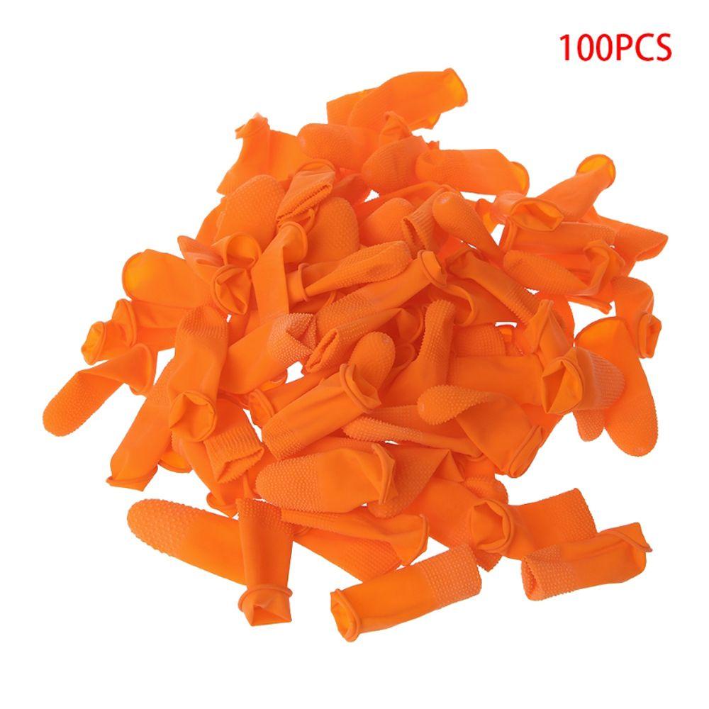 WTTLE Set 100 Găng Tay Bảo Vệ Ngón Tay Khi Làm Móng