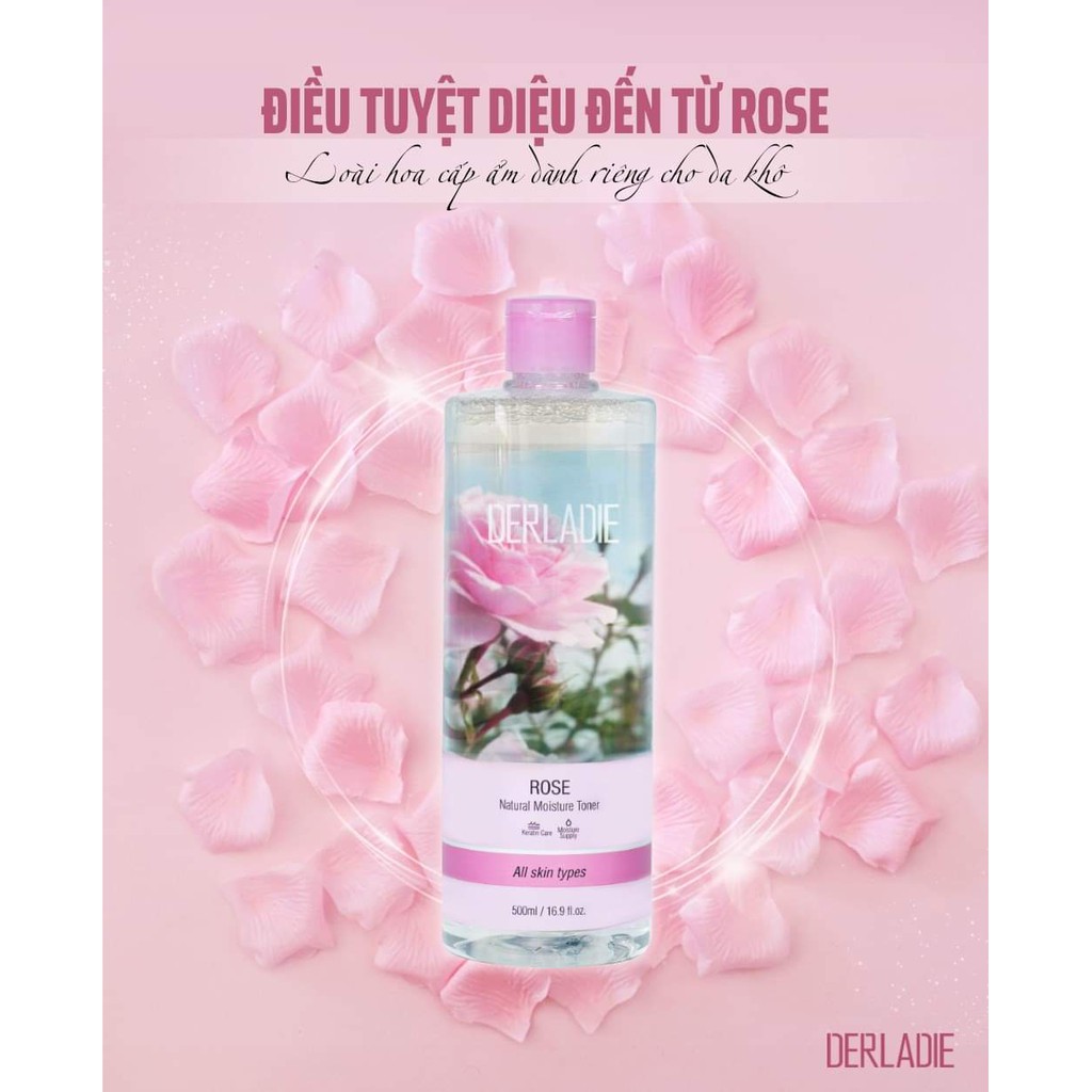 Nước Hoa Hồng chiết Xuất Cây Phỉ Derladie Natural Toner 500ml | BigBuy360 - bigbuy360.vn