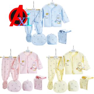 Set 5 món đồ cotton cho bé sơ sinh từ 0-3 tháng tuổi