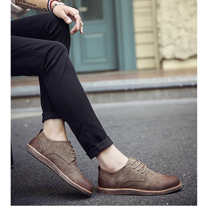 [HÀNG CAO CẤP] Giày Da Nam Cao Cấp Buộc Dây Phong Cách Hàn Quốc-GD01 | BigBuy360 - bigbuy360.vn