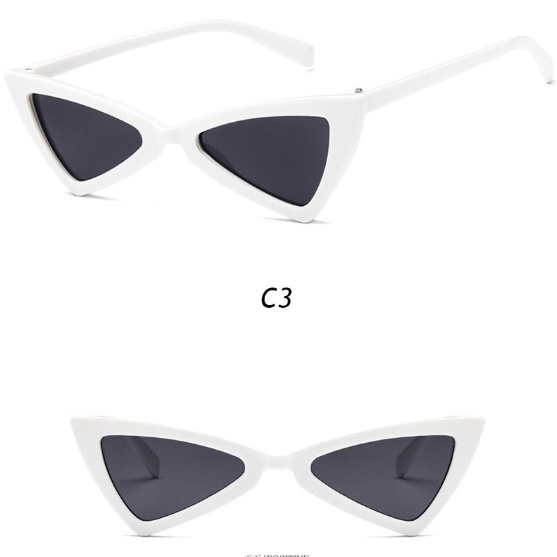 Kính Mát Mắt Mèo Tam Giác Phong Cách Hàn Quốc