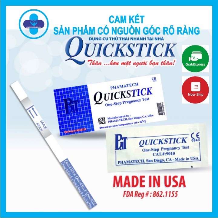 Que thử thai Quickstick ✅ chính hãng ✅