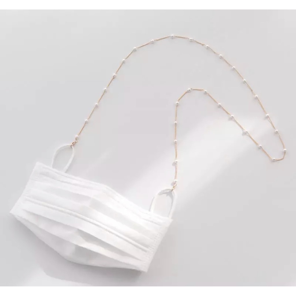 Dây đeo handmade khẩu trang đính kèm hột bẹt sang chảnh phong cách Hàn Quốc | BigBuy360 - bigbuy360.vn