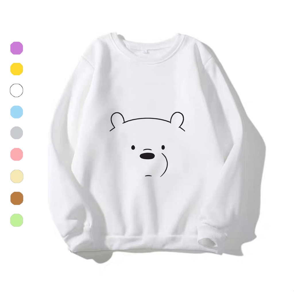 Áo sweater nam nữ in hình Gấu, chất nỉ dày dặn, hợp làm áo cặp William - DS140 | WebRaoVat - webraovat.net.vn