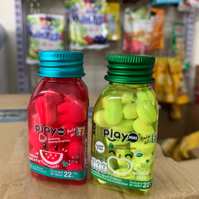 Kẹo play 7-Eleven Thái các vị 16.5k-25k / lọ 22g