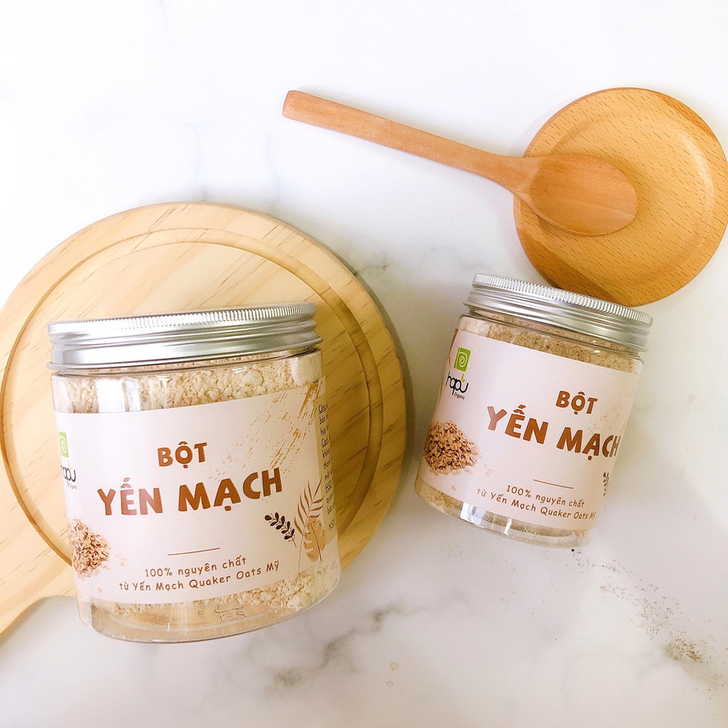 DẠNG HŨ Bột Yến Mạch Thiên Nhiên HaPu Organic Mặt Nạ Bột Thiên Nhiên 100g DƯỠNG TRẮNG DA