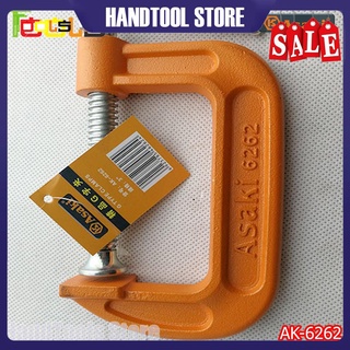 Cảo chữ C Asaki AK-6262 3inch (Vam chữ G)