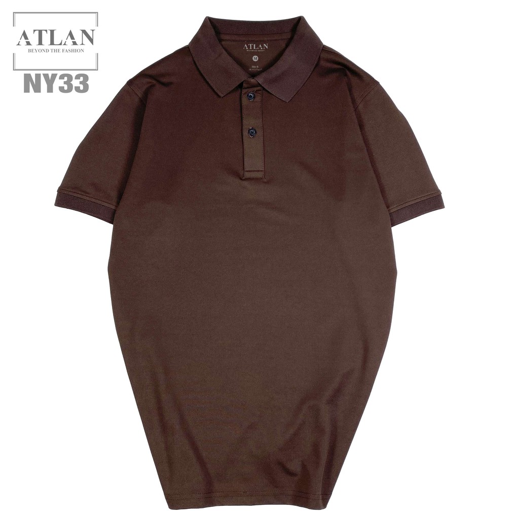 Áo Thun Có Cổ 💖 𝘍𝘳𝘦𝘦𝘴𝘩𝘪𝘱 💖 Áo Polo Nâu Vải Cotton Co Giãn 4 Chiều - NY33