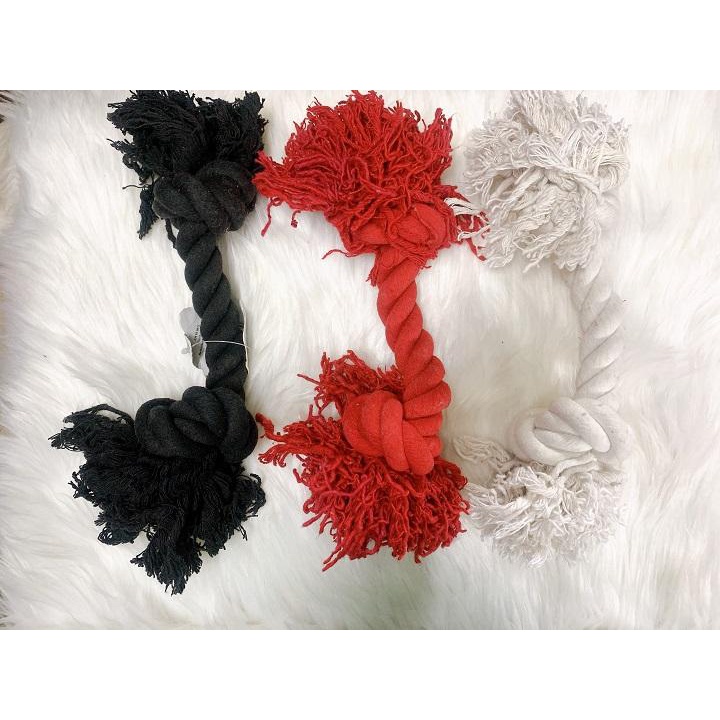 [ Xả Kho Size Lớn 35cm ] Dây thắt nút , đồ chơi gặm làm từ cotton bện thừng cho cún tập nhai