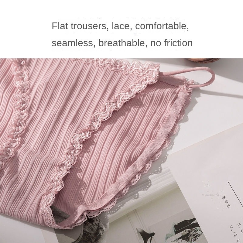 Quần Lót Cotton Phối Ren Chống Khuẩn Thiết Kế Quyến Rũ Thời Trang
