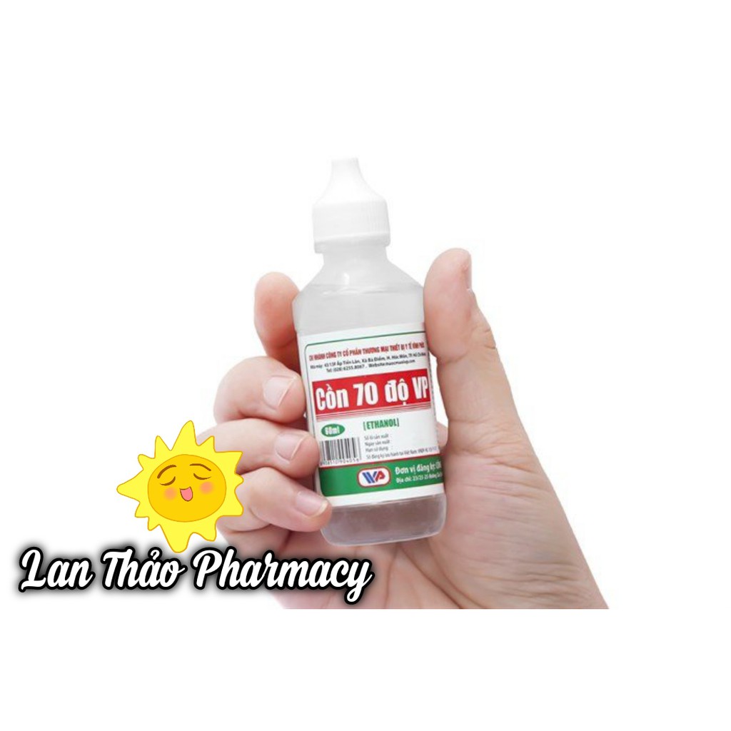 Cồn sát trùng 70 độ Vĩnh Phúc 60ml