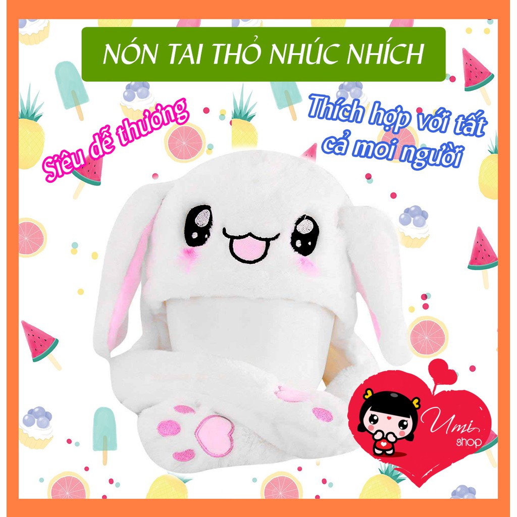 Nón Tai Thỏ Điều Khiển Hai Tai Đáng Yêu