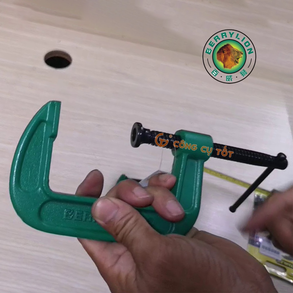 Cảo chữ C sử tử xanh Berrylion 2inch-5inch