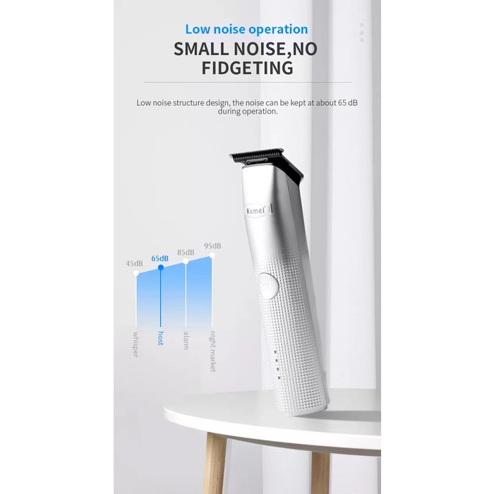 Máy cạo râu Cắt Tóc Kemei Mini Lưỡi Chữ T 0Mm Chất Lượng Cao