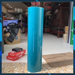 Giấy decal sơn bóng xanh lục bảo 3 lớp cao cấp khổ 60 x 1m