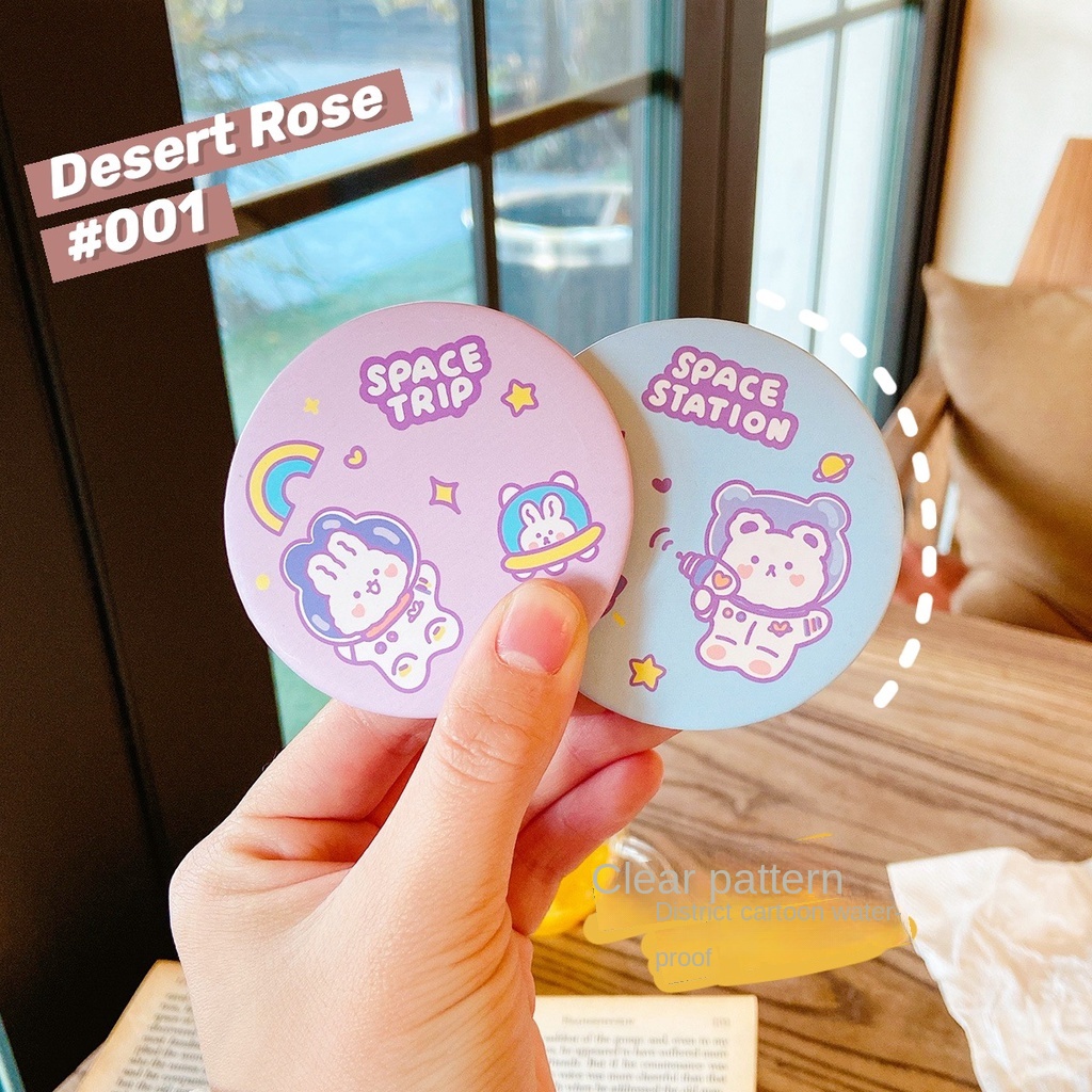 Gương Trang Điểm Mini Hình Tròn Bằng Thiếc Dễ Thương Cho Nữ