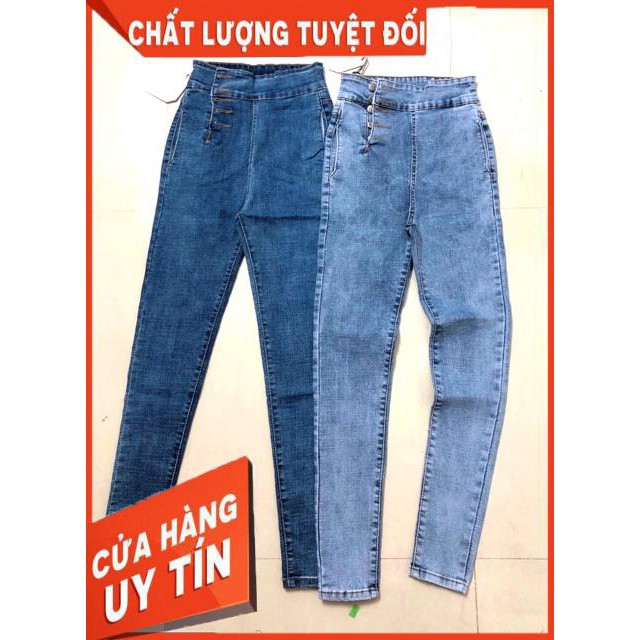 QUẦN SKINNY JEANS ÔM LƯNG CAO 5 nút- hình thật đẹp xuất sắc