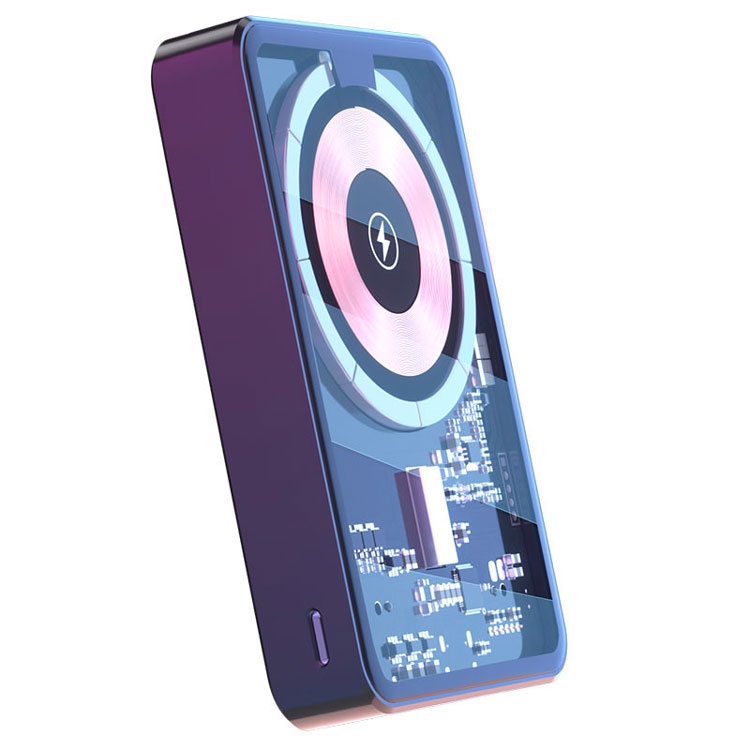 Pin dự phòng không dây 15W sạc nhanh 22.5W 10000mAh trong suốt T10