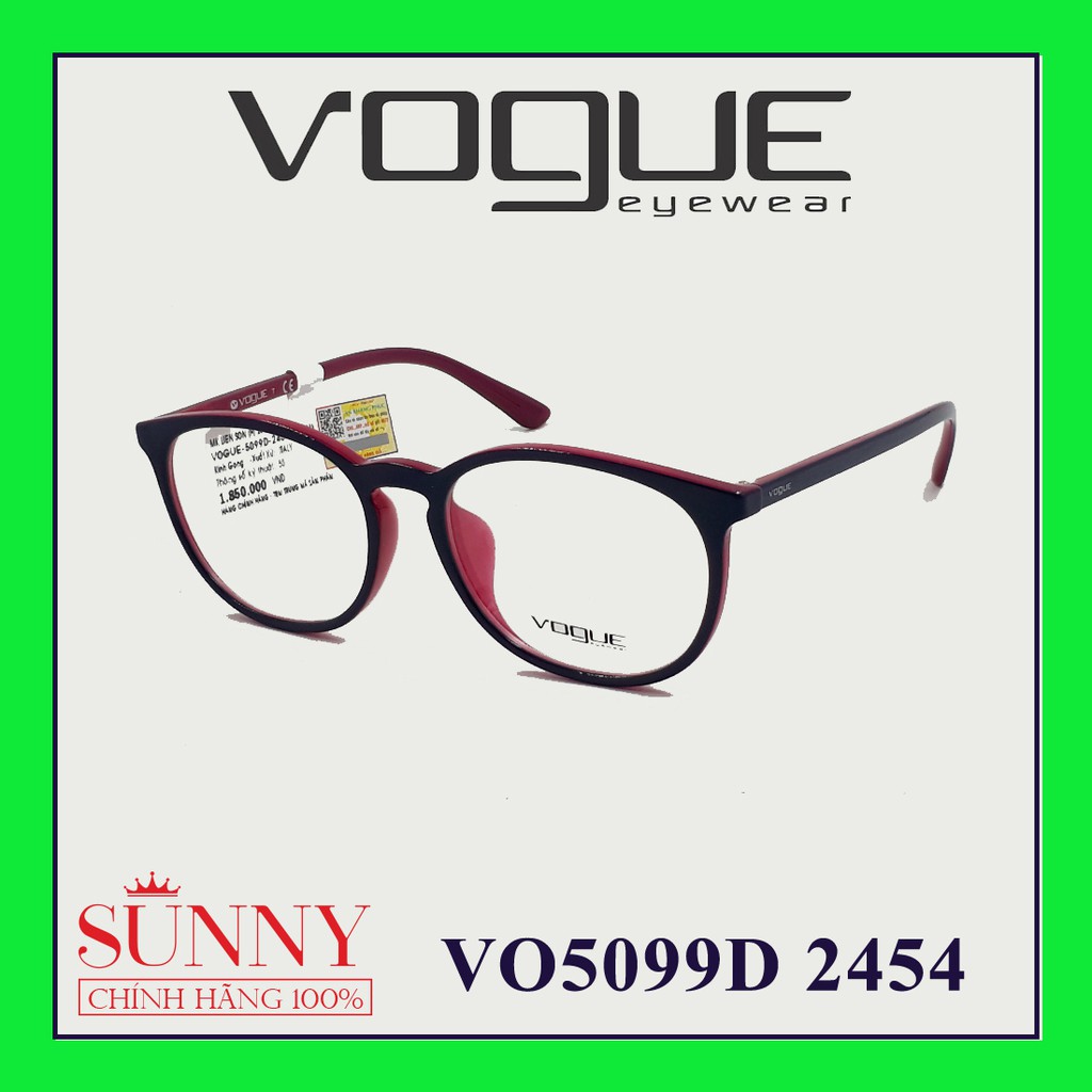 Gọng kính thời trang Vogue VO5099D chính hãng, thiết kế dễ đeo bảo vệ mắt