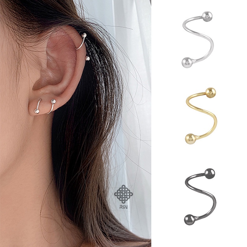 Bông tai basic, Khuyên tai basic titan không gỉ nhiều mẫu trangsucmoiluatuoi.RIN