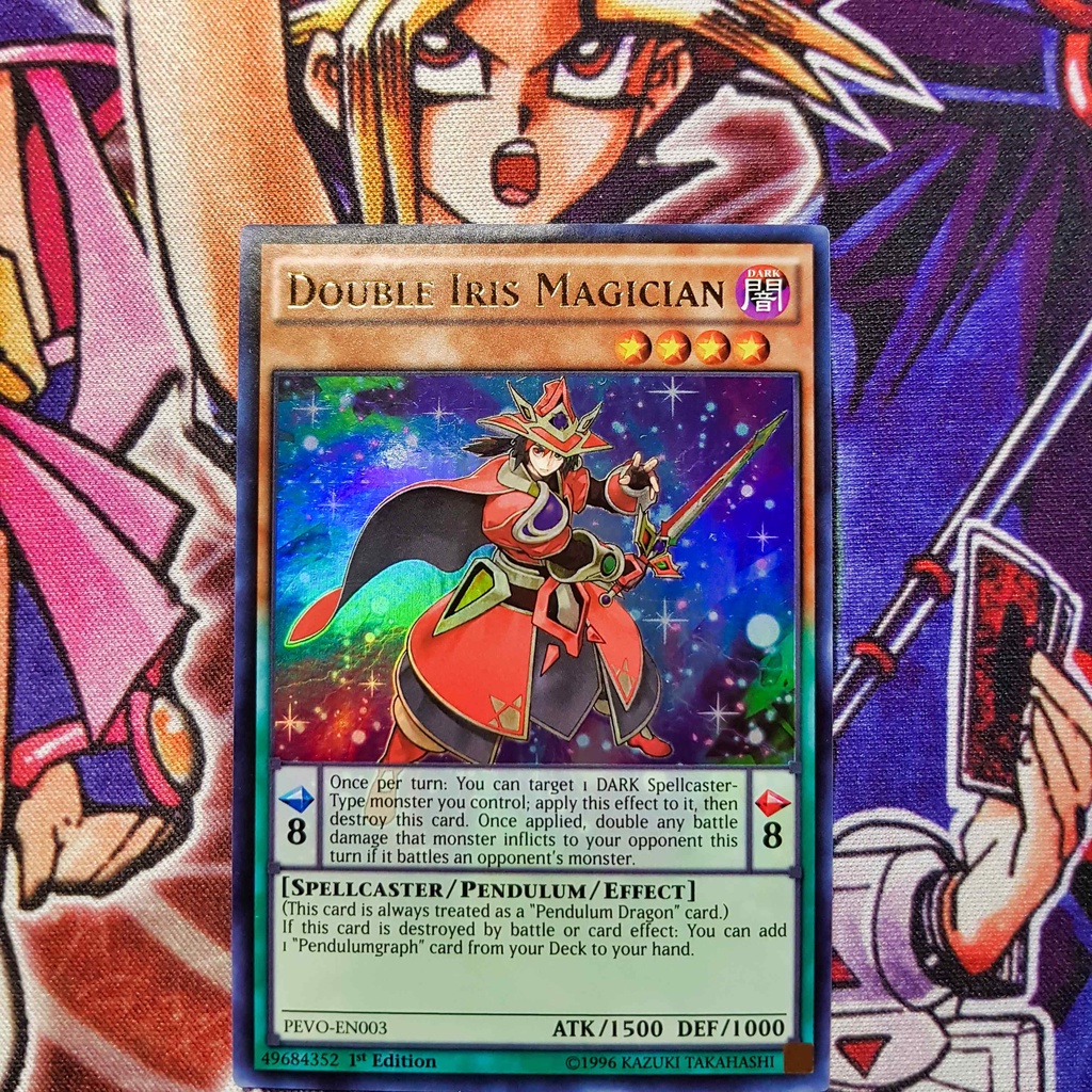 Thẻ bài Yugioh chính hãng | Double Iris Magician | PEVO Ultra rare ...