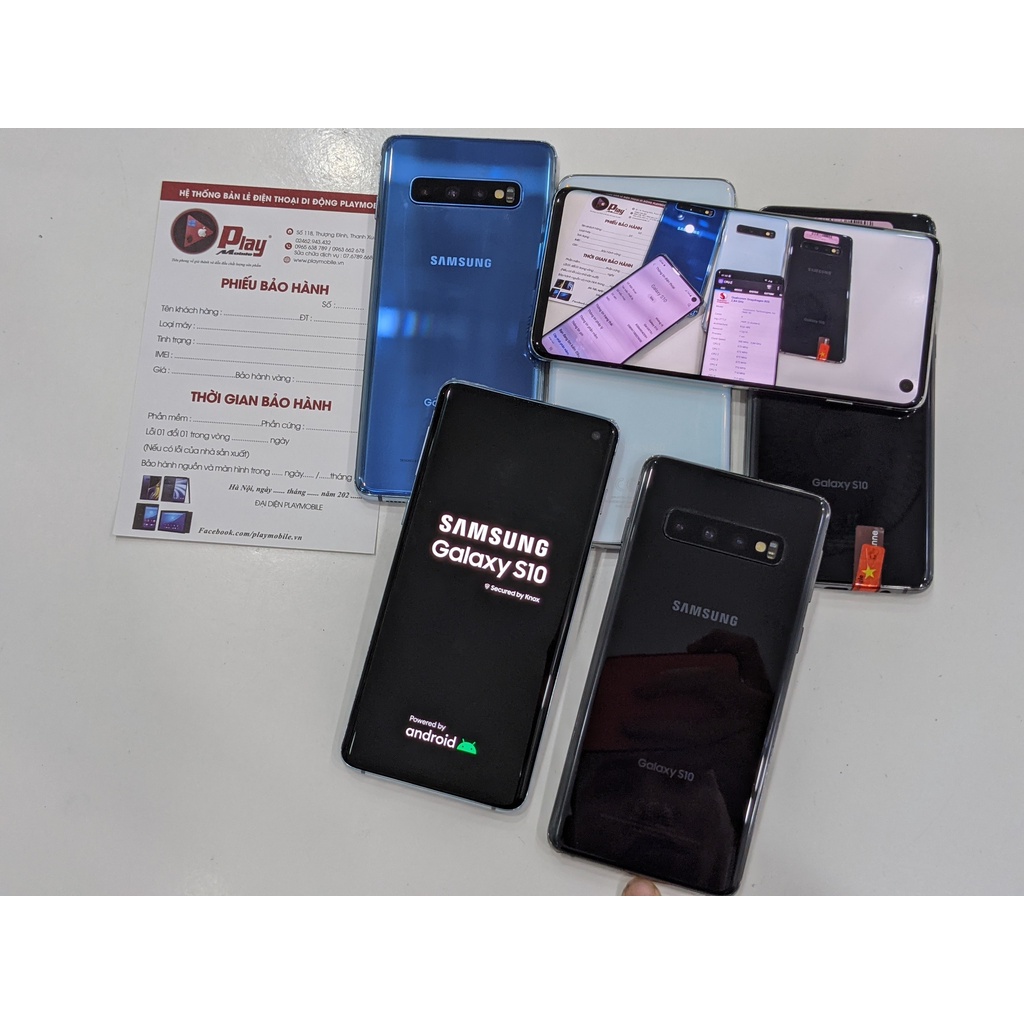Điện Thoại Samsung Galaxy S10 Mỹ Snapdragon 855 Likenew 8/128GB Kèm đủ PK || Tại Playmobile