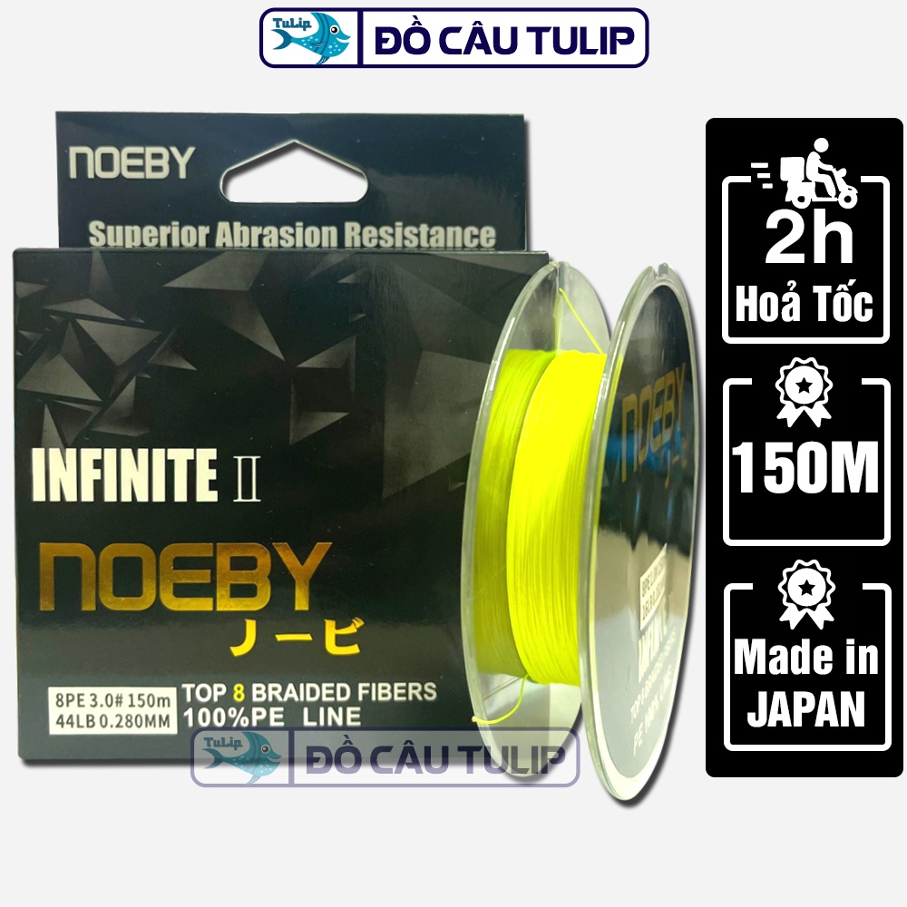 Dây Dù Câu Cá PE NOEBY 150 MÉT - Dây Dù Câu Cá Siêu Bền PE Lure Giá Rẻ Tulip