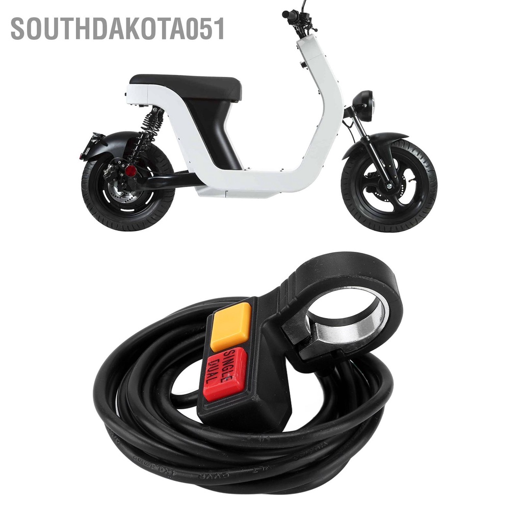 Southdakota051 Công tắc còi đèn pha tay lái xe máy 22mm 2 trong 1 Chiều dài dây 70cm Phổ biến cho ga địa hình ATV