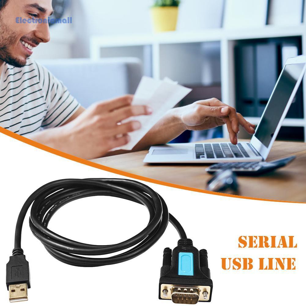 Cáp Chuyển Đổi Cổng Usb 01 Sang Rs232 Com 9 Pin Cho Win 10 / 8 / 7 / Xp