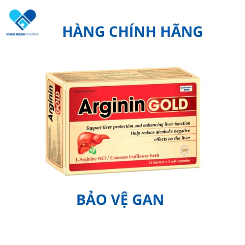 Arginin gold - Giải độc gan - Thanh nhiệt cơ thể -  Hộp 30 viên - Rostex- Tủ Thuốc Bảo Châu