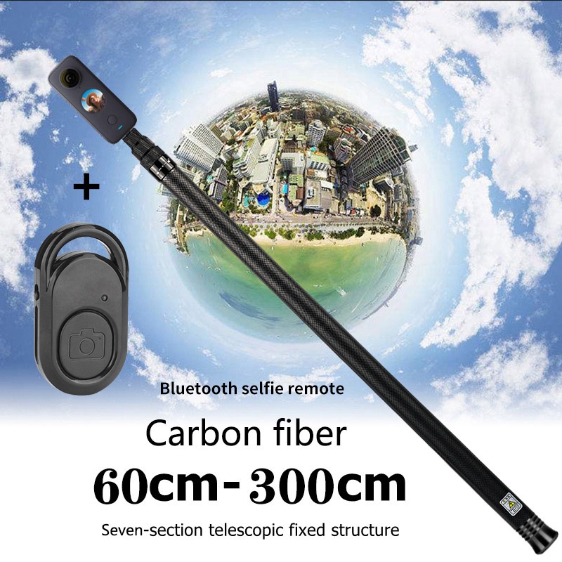 Gậy Tự Sướng 3M 2M 1.5M Insta360 One X2 R Di Động Tiện Dụng Cho GoPro 9 Max