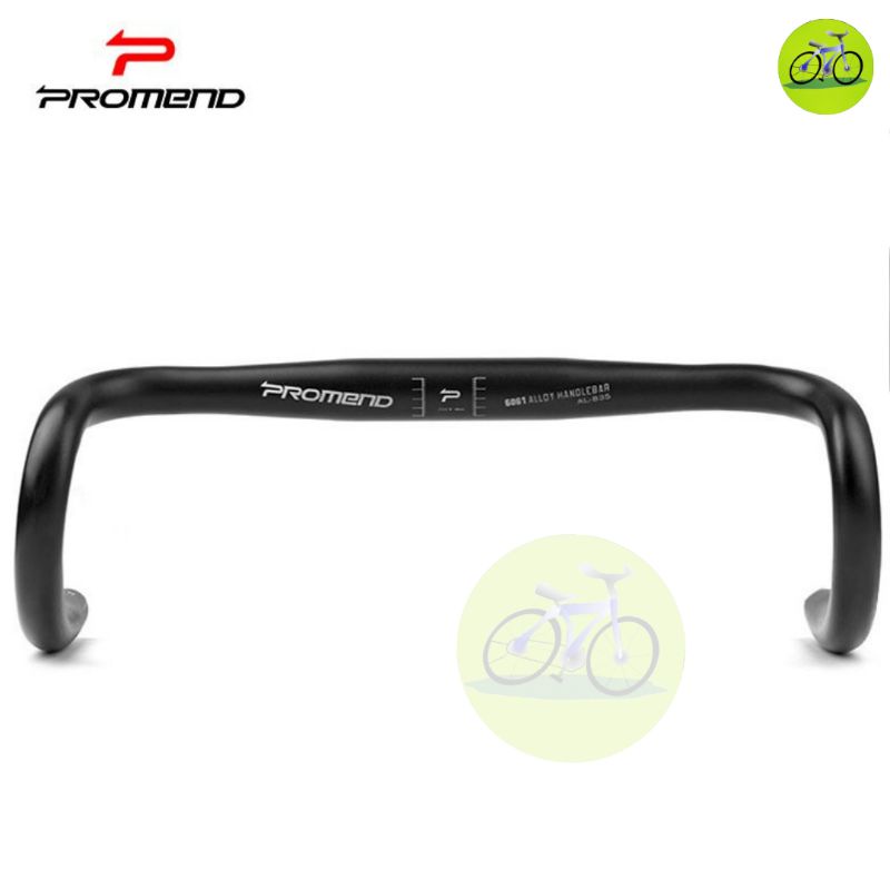 Ghi đông xe đạp - Tay lái nhôm cong tròn Promend 31.8mm