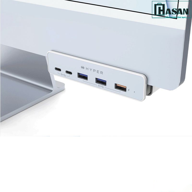Cổng chuyển chuyên dụng IMac 24 inch HYPERDRIVE 5 in 1 USB-C HUB - HD34A6 kèm 7 miếng dán theo màu IMac 24 inch