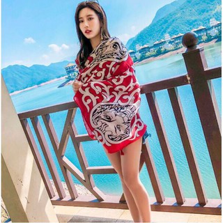 Khăn Choàng Thổ Cẩm Du Lịch Tắm Biển Mềm Mại